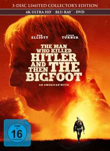 The man who killed Hitler and then the Bigfoot (Ultra HD Blu-ray, Blu-ray &amp; DVD im Mediabook), 1 Ultra HD Blu-ray, 1 Blu-ray Disc und 1 DVD