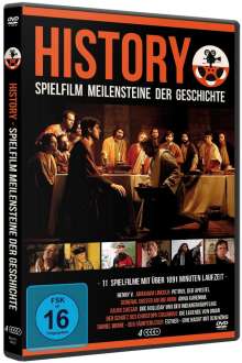 History - Spielfilm Meilensteine der Geschichte (11 Filme auf 4 DVDs), 4 DVDs