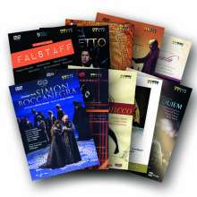 Arthaus-Bundle mit 10 Verdi-Opern auf DVD (Komplett-Set exklusiv für jpc), 10 DVDs