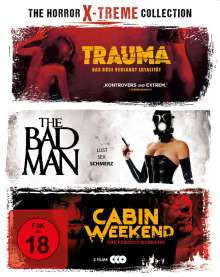 The Horror X-treme Collection (Trauma / The Bad Man / Cabin Weekend) (Blu-ray), 3 Blu-ray Discs