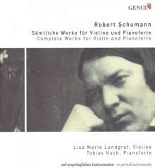Robert Schumann (1810-1856): Werke für Violine &amp; Klavier, 3 CDs