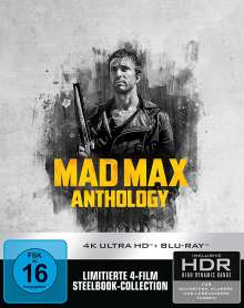 Mad Max Anthology (4 Film-Steelbook-Collection) (Ultra HD Blu-ray &amp; Blu-ray im Steelbook), 4 Ultra HD Blu-rays und 5 Blu-ray Discs