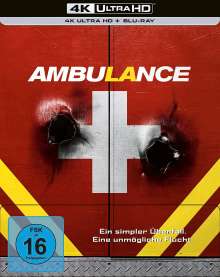 Ambulance (2022) (Ultra HD Blu-ray &amp; Blu-ray im Steelbook), 1 Ultra HD Blu-ray und 1 Blu-ray Disc