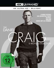 Daniel Craig 5-Movie-Collection (Ultra HD Blu-ray &amp; Blu-ray), 5 Ultra HD Blu-rays und 6 Blu-ray Discs