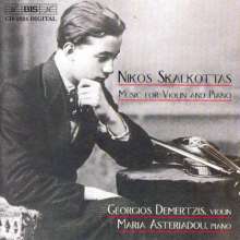 Nikos Skalkottas (1904-1949): Werke für Violine &amp; Klavier, CD