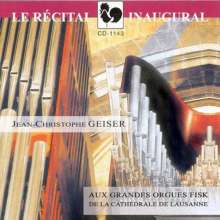 Jean-Christophe Geiser,Orgel, CD