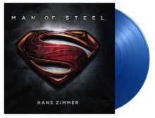 Filmmusik: Man Of Steel (O.S.T.) (180g) (Limited Numbered Edition) (Translucent Blue Vinyl), 2 LPs