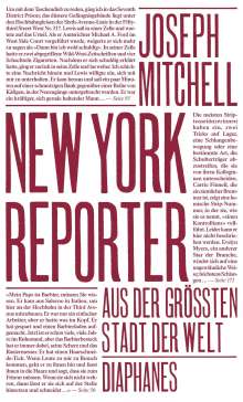 Joseph Mitchell: New York Reporter, Buch