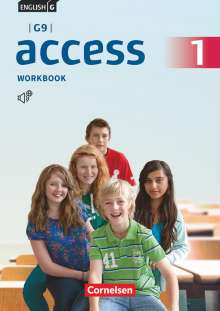 Peadar Curran: English G Access - G9 - Band 1: 5. Schuljahr - Workbook mit Audios online und MyBook, 2 Bücher