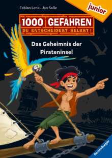 Fabian Lenk: 1000 Gefahren junior - Das Geheimnis der Pirateninsel (Erstlesebuch mit "Entscheide selbst"-Prinzip für Kinder ab 7 Jahren), Buch