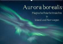 Kirstin Grühn-Stauber: Aurora borealis - Magische Polarlichtnächte in Island und Norwegen (Wandkalender 2022 DIN A2 quer), Kalender