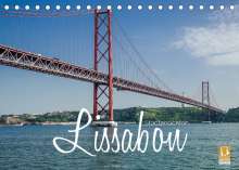 Stefan Becker: Lissabon Stadtansichten (Tischkalender 2022 DIN A5 quer), Kalender