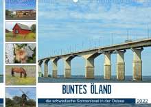 Konstanze Junghanns: BUNTES ÖLAND (Wandkalender 2022 DIN A2 quer), Kalender