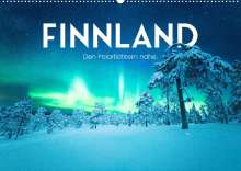 Sf: Finnland - Den Polarlichtern nahe. (Wandkalender 2023 DIN A2 quer), Kalender