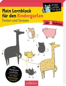 Hannah Lang: Mein Lernblock für den Kindergarten - Farben und Formen, Buch