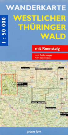 Wanderkarte Westlicher Thüringer Wald 1 : 50 000, Diverse