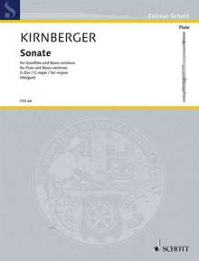 Johann Philipp Kirnberger: Sonate G-Dur, Noten