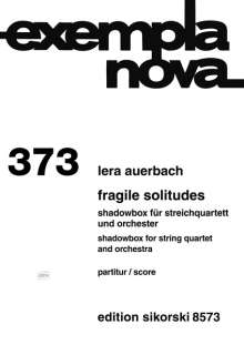Lera Auerbach: Fragile Solitudes, Noten