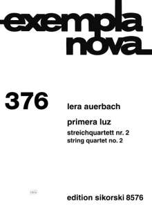 Lera Auerbach: Primera Luz, Noten