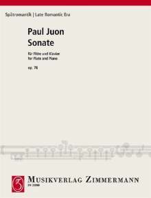 Paul Juon: Sonate op. 78, Noten