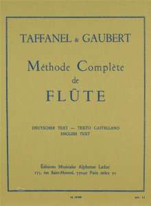 Taffanel: Methode De Flute, Noten