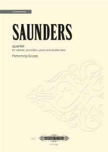 Rebecca Saunders: Quartet für Klarinette, Akkordeon, Klavier und Kontrabass (1998), Noten