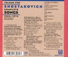 Dmitri Schostakowitsch (1906-1975): Sämtliche Lieder Vol.2, CD