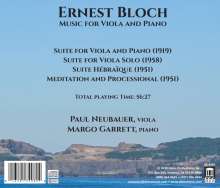 Ernest Bloch (1880-1959): Kammermusik für Viola, CD