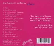 Ann Hampton Callaway: Slow, CD