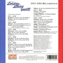 The London String Quartet - 1917-1951 Recordings, 8 CDs