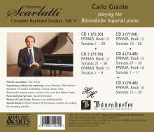 Domenico Scarlatti (1685-1757): Klaviersonaten Vol.5, 5 CDs