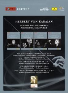 Herbert von Karajan - Große Symphonien (Focus-Edition), 4 DVDs