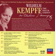 Wilhelm Kempff - The Decca Legacy, 13 CDs