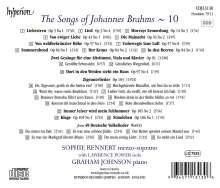Johannes Brahms (1833-1897): Sämtliche Lieder Vol.10, CD