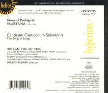 Giovanni Pierluigi da Palestrina (1525-1594): Motetten "Canticum canticorum Salomonis", CD