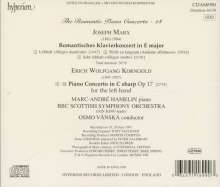 Joseph Marx (1882-1964): Klavierkonzert E-Dur "Romantisches", CD