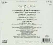 Jean Marie Leclair (1697-1764): Sonaten für Violine &amp; Bc op.5 Nr.3,4,6,10,11, CD