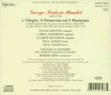 Georg Friedrich Händel (1685-1759): L'Allegro, Il Penseroso ed Il Moderato, 2 CDs