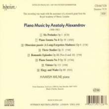Anatoly Alexandrov (1888-1982): Klavierwerke, CD