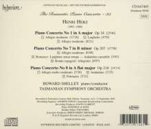 Henri Herz (1803-1888): Klavierkonzerte Nr.1,7,8, CD