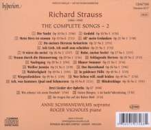 Richard Strauss (1864-1949): Sämtliche Klavierlieder Vol.2, CD