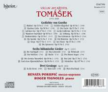 Vaclav Jan Tomasek (1774-1850): Lieder, CD