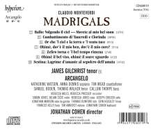 Claudio Monteverdi (1567-1643): Madrigali "Love and Loss", CD