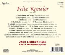 Fritz Kreisler (1875-1962): Werke für Violine &amp; Klavier - "Kreisler Violin Music", CD