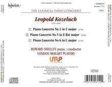 Leopold Kozeluch (1747-1818): Klavierkonzerte Nr.1,5,6 (F-Dur, Es-Dur, C-Dur), CD