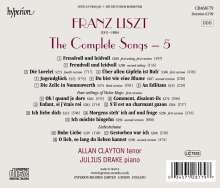 Franz Liszt (1811-1886): Sämtliche Lieder Vol.5, CD