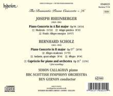 Bernhard Scholz (1835-1916): Klavierkonzert B-Dur op. 57, CD