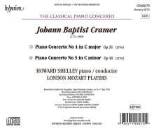 Johann Baptist Cramer (1771-1858): Klavierkonzerte Nr.4 &amp; 5, CD