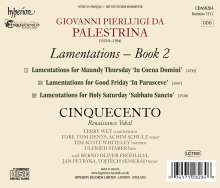 Giovanni Pierluigi da Palestrina (1525-1594): Lamentationes (Buch 2), CD