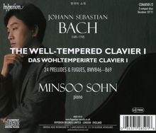 JOHANN SEBASTIAN BACH, The Well-Tempered Clavier I, Minsoo Sohn, piano. Links ist ein Mann in Anzug, nachdenklich.